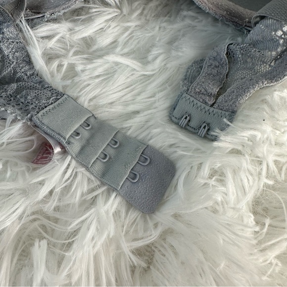 Victoria's Secret Angels Lace Ipex Bra Ice Grey Adjustable Straps Women’s 36D - Picture 9 of 11